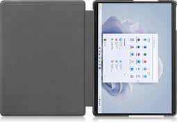 imoshion Trifold Bookcase - Geschikt voor Microsoft Surface Pro 11 / 10 / 9 - Auto-wake functie - Donkerblauw