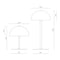 ALONG LED Mini Tafellamp - Set van 2 - Zwart/Brass (2 stuks)