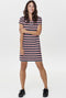 ONLBERA BACK LACE UP - Jurk - Korte mouwen - Loose fit - Lace-up detail op de rug - Stretchy stof