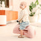 Scoot and Ride SR-96596 - 3-in-1 Loopwagen - Opbergruimte 360 graden draaibare wielen - Roze
