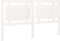 vidaXL - Hoofdbord - 165,5x4x100 cm - massief grenenhout - wit