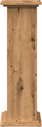 vidaXL - Sokkel - met - opbergruimte - 31x30x90 - cm - hout - artisanaal - eikenkleur