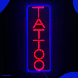 Neon Lamp - Tattoo - Dimbaar - Incl. Ophanghaakjes - Neon Sign - Neon Verlichting - Neon Led Lamp - Wandlamp