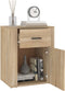 vidaXL - Nachtkastje - 50x36x60 - cm - bewerkt - hout - sonoma - eikenkleurig