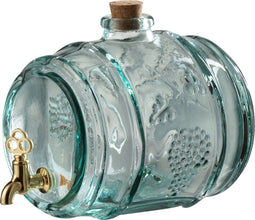 J-Line wijnvat - glas - transparant - 16 cm hoog