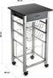 Groentetrolley Versa Zwart PVC 40 x 82 x 40 cm