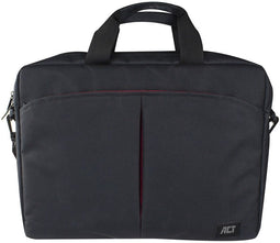 ACT AC8505 - Schoudertas voor laptops tot 16,1 inch - Gerecycled materiaal - Zwart