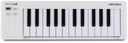 Arturia MicroLab MK3 - MIDI Keyboard - 25 aanslaggevoelige toetsen - Wit