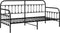 vidaXL - Ligbed - Frame - Zwart - 100x200 - cm - Staal