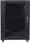 Lanberg FF01-6615-12B - Rack Kast 19'' 15U - Vrijstaand met glasdeur en ventilatoren - Zwart
