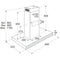 Atag ES90212MS - Eilandschouw afzuigkap - 250 W - LED-display