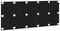 vidaXL - Bed - Hoofdbord - Zwart - Eiken - 200x1,5x80 - cm - Engineered - Hout