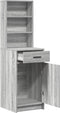 vidaXL - Hoge - Kast - Grijs - Sonoma - 40x41x135 - cm - Gelaagd - Hout