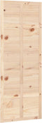 vidaXL - Schuifdeur - 90x1,8x214 - cm - massief - grenenhout - wit