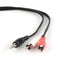 Gembird 2.5m - Audiokabel 3.5mm naar 2xRCA - M/M - Rood Wit Zwart
