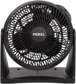 Perel Vloer- en Wandventilator ABS - MET muurbevestiging - Ø30cm - Zwart - 35W -