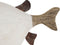 Decoratieve figuren Home ESPRIT Wit Natuurlijk Vis 24 x 10 x 33 cm