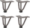 vidaXL - Haarspeld - tafelpoten - 4 - st - 10 - cm - massief - staal - naturel