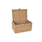 Basket spelset DKD Home Decor Met deksel Natuurlijk Ijzer Zeegras (50 x 34 x 25 cm) (3 Onderdelen)