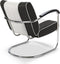 Bel Air Retro Loungestoel LC-01 Zwart