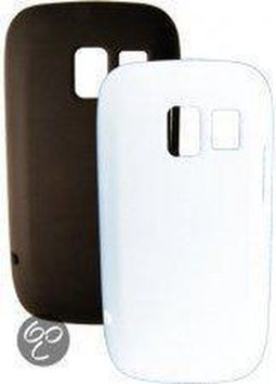 Globo'comm Nokia 302 - Premium Duopack Back Covers - Zwart/Wit (2 stuks)