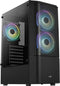 Aerocool Quantum Mesh - PC Midi-Tower - 3x 12cm RGB Fan - Zwart