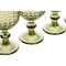 Set van bekers Home ESPRIT Groen Kristal 260 ml (6 Stuks)