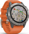 Garmin fēnix 6 - Smartwatch - GPS multi-sport met muziek - Grijs (Oranje)