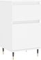 vidaXL - Dressoir - 40x35x70 - cm - bewerkt - hout - wit