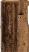 vidaXL - Dressoir - met - LED-verlichting - Oud - Hout - 41x37x67 - cm