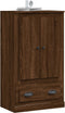 vidaXL - Hoge - kast - 60x35,5x103,5 - cm - bewerkt - hout - bruin - eikenkleur
