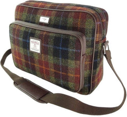 Messengerbag Bowmont Bruin (rust check) - 28x40x16 - Harris Tweed - Glen Appin of Scotland (kopie)