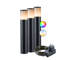 Ludeco Ivan - Smart tuinverlichting - Set van 3 - Zwart (set van 3)