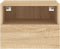 vidaXL - Nachtkastje - 40x30x30 - cm - bewerkt - hout - sonoma - eikenkleurig
