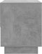 vidaXL - Nachtkastje - 45x34x44 - cm - bewerkt - hout - betongrijs