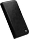 Qialino - Geschikt voor iPhone 14 - Leren bookcase hoes - Zwart