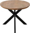 Livingfurn - Eetkamertafel Jesper Oval 240 cm - Mangohout / Gecoat Staal