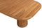 4so - Capri barrel dining table top natural teak 240x110x75 cm