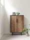 DTP Home Cupboard Soho low, 2 doors,130x90x40 cm, recyceld teakwood and mortex