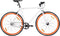 vidaXL - Fiets - met - vaste - versnelling - 700 - c - 51 - cm - wit - en - oranje