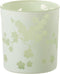 J-Line theelichthouder Bloemen - glas - groen - small