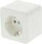 Berker Opbouw Stopcontact - 1-voudig - Randaarde - Polarwit