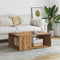 vidaXL - Salontafel - 90x67x33 - cm - bewerkt - hout - artisanaal - eikenkleurig