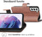 iMoshion Hoesje Geschikt voor Samsung Galaxy S22 Hoesje Met Pasjeshouder - iMoshion Luxe Bookcase - Bruin