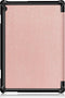 Lunso - Geschikt voor Lenovo Tab M10 Gen 1 - Tri-Fold Bookcase hoes - Rose Goud