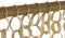 Gordijn Home ESPRIT Natuurlijk 90 x 5 x 205 cm