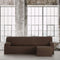 Hoes voor chaise longue met korte armleuning rechts Eysa BRONX Bruin 110 x 110 x 310 cm
