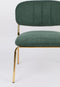 ANLI STYLE LOUNGE CHAIR JOLIEN GOLD/DARK GREEN