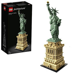 LEGO Architecture - Vrijheidsbeeld 21042 - 1685 elementen - Grijsgroen en beige