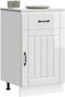 vidaXL - Keuken - onderkast - Lucca - bewerkt - hout - hoogglans - wit